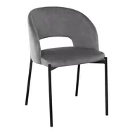 Krzesła - Krzesło Metalowe K-455 Czarny / Popiel Halmar - miniaturka - grafika 1