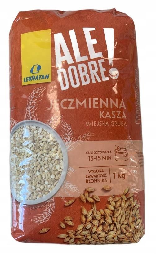 LEWIATAN Kasza Jęczmienna Wiejska 1kg - Tradycyjny Smak