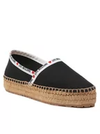 Espadryle damskie - LOVE MOSCHINO Espadryle JA10323G1GJH0000 Czarny - miniaturka - grafika 1