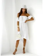 Sukienki - Muślinowa sukienka hiszpanka MARISOL - biała - miniaturka - grafika 1