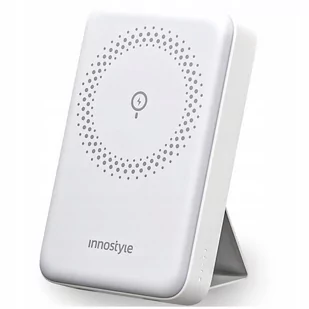 INNOSTYLE POWERMAG 2W1 SZYBKI POWERBANK INDUKCYJNY DO MAGSAFE 10000MAH STOJAK BIAŁY - Powerbanki - miniaturka - grafika 1