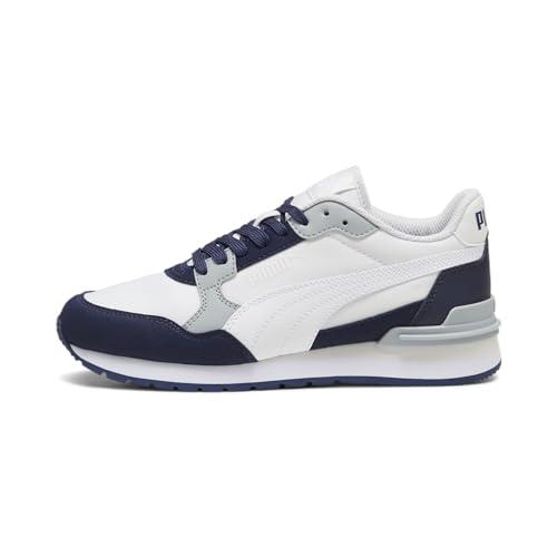 PUMA Dziecięce buty sportowe St Runner V4 Nl Jr unisex, Feather Gray PUMA White PUMA Navy Cool Mid Gray, 35.5 EU