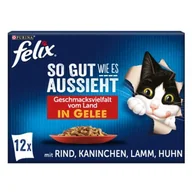Mokra karma dla kotów - Felix So gut wie es aussieht 12 x 85 g Urozmaicone wiejskie smaki - miniaturka - grafika 1