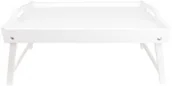 Tace i patery - Taca stolik śniadaniowy z nózkami biała - miniaturka - grafika 1