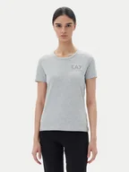 Koszulki i topy damskie - EA7 Emporio Armani T-Shirt 7W000492 AF10373 O8002 Szary Regular Fit - miniaturka - grafika 1