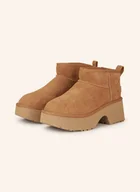 Botki damskie - Ugg Botki Na Platformie Classic Ultra Mini New Heights braun - UGG - miniaturka - grafika 1