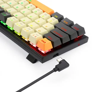 Mechaniczna Klawiatura Gamingowa K633CGO-RGB Ryze 68 Klawiszy Kompaktowa Podświetlenie RGB Czerwone Przełączniki - Klawiatury - miniaturka - grafika 7