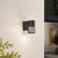 Lampy ogrodowe - Zewnętrzny kinkiet Lindby Lurinda, czarny, aluminium, Ø 10,5 cm - miniaturka - grafika 1