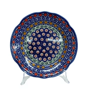 Ceramiczny talerz deserowy 21,5 cm Ceramika Bolesławiec - Dekoratorstwo - miniaturka - grafika 1