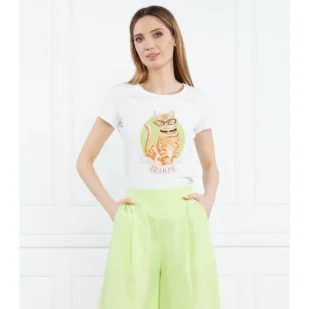 Liu Jo T-shirt | Regular Fit - Koszulki i topy damskie - miniaturka - grafika 1