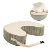 Poduszki do karmienia - Poduszka do karmienia Flumi z pianki z regulowanym paskiem – beżowa - miniaturka - grafika 1