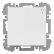 Wyłączniki światła i elektryczne - Przycisk do dzwonka Biały VESTRA ELEKTRO-PLAST - miniaturka - grafika 1