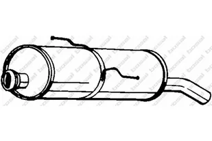 BOSAL Tłumik końcowy 190-199 - Tłumiki - miniaturka - grafika 1