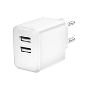 Ładowarki do telefonów - Ładowarka Sieciowa do smartfona USB, z Dwoma Portami USB-A,12 W, Adapter gniazdka, Biały, Logilink - miniaturka - grafika 1