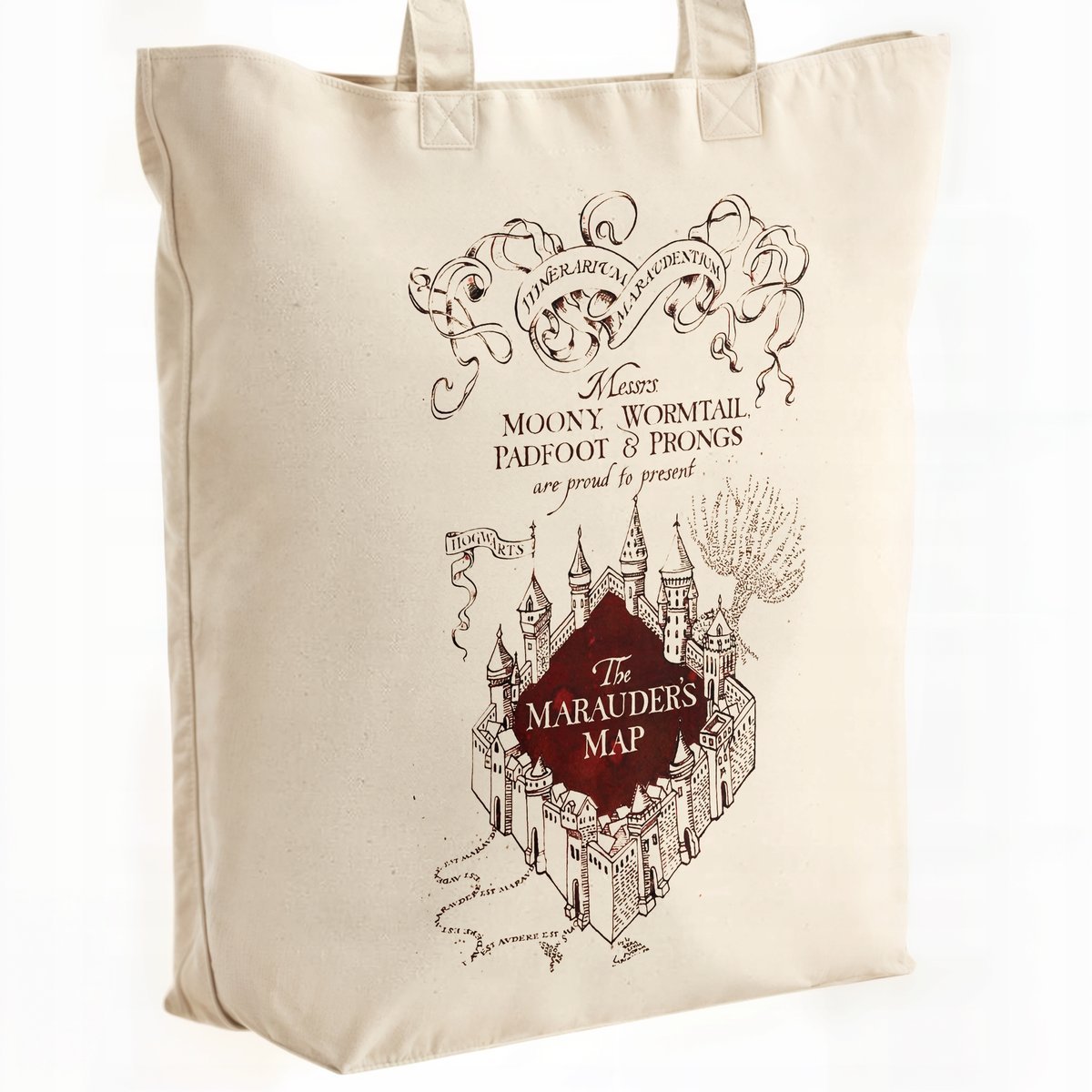 Torba bawełniana premium Harry Potter Mapa Huncwotów Dla Fanów Prezent