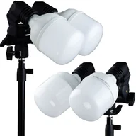 Lampy studyjne - Zestaw 2 podwójnych lamp studyjnych LED 100 - miniaturka - grafika 1