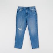 Spodnie damskie - Sinsay - Jeansy mom high waist - Niebieski - miniaturka - grafika 1