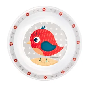 Canpol Babies Talerzyk Plastikowy Cute Animals 9m+ Ptaszek - Miseczki i talerzyki dla dzieci - miniaturka - grafika 1