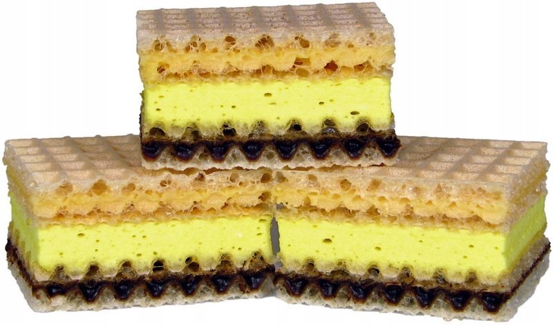 Wulkan Wafle piankowe cytrynowe o smaku cytrynowym 2.4kg