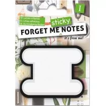 IF Forget me sticky notes kart samoprzylepne litera I - Zakładki do książek - miniaturka - grafika 1