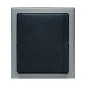 Wyłączniki światła i elektryczne - Polmark Włącznik pojedynczy BRAVO Popiel - miniaturka - grafika 1