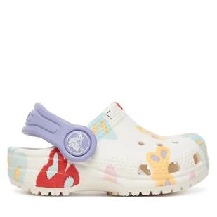 Klapki Crocs Classic Butterfly Graphic Clog T 211263 Biały - Buty dla dziewczynek - miniaturka - grafika 1