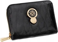 Portfele - Mały Portfel Ze Wzorem Monnari Skórzany Na Suwak Lakierowana Portmonetka - miniaturka - grafika 1