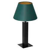 Lampy stojące - Luminex Table lamps 3614 Lampa stołowa lampka 1X60W E27 czarny/zielony - miniaturka - grafika 1