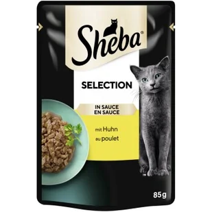Sheba Selection w sosie 28 x 85 g Kurczak - Mokra karma dla kotów - miniaturka - grafika 1