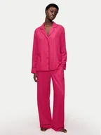Piżamy damskie - Triumph Piżama Amourette Jacquard 10225073 Różowy Relaxed Fit - miniaturka - grafika 1