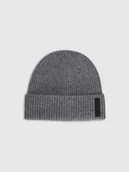 Czapki męskie - 4F Czapka beanie wełniana męska - szara M - miniaturka - grafika 1