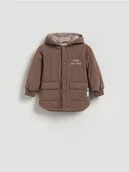 Kombinezony dla dzieci - Reserved - Kurtka z kapturem - brązowy - miniaturka - grafika 1