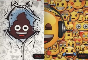 St. Majewski St. St. teczka z gumką, Emoji I, format A4, 10 sztuk, mix kolorów - Teczki i skoroszyty - miniaturka - grafika 1