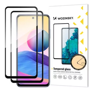 Wozinsky zestaw 2x super wytrzymałe szkło hartowane Full Glue na cały ekran z ramką Case Friendly Xiaomi Redmi Note 10 5G / Poco M3 Pro czarny hurtel-76979-0 - Szkła hartowane na telefon - miniaturka - grafika 1