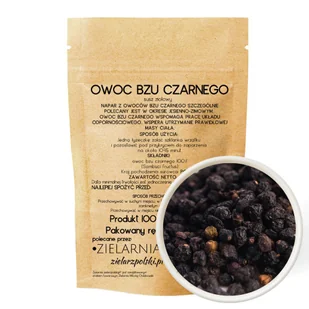 Bez czarny owoc 50g ZIELARZPOLSKI.PL - Przyprawy i zioła sypkie - miniaturka - grafika 1