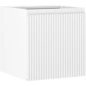 Szafki łazienkowe - Mexen Rivel szafka łazienkowa podumywalkowa 45 cm, 1 drzwi, ryflowana, biała mat - 91A21-04547-1-BF01 - miniaturka - grafika 1