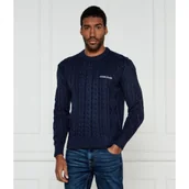 Swetry męskie - Guess Jeans Sweter | Regular Fit | z dodatkiem wełny - miniaturka - grafika 1