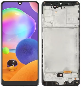 Wyświetlacz LCD + ekran dotykowy Samsung SM-A315 Galaxy A31 (OLED) Ramka czarna - Części serwisowe do telefonów - miniaturka - grafika 1