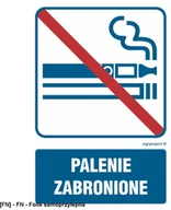 Tablice BHP - SIGNPROJECT RB038 - Palenie zabronione 500x750 - miniaturka - grafika 1