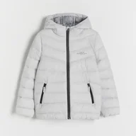 Kurtki i płaszcze dla chłopców - Reserved - Pikowana kurtka z ociepleniem - Jasny szary - miniaturka - grafika 1