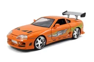 Samochody i pojazdy dla dzieci - JADA FAST AND FURIOUS BRIAN'S TOYOTA SUPRA POMARAŃCZOWY 1:24 253203005 - miniaturka - grafika 1