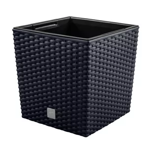 Doniczka Rato Low antracyt 26 cm - Donice - miniaturka - grafika 1