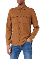 Koszule męskie - G-STAR RAW Męska koszula Marine Slim, Braun (Raw Hide Gd 7647-c812), XS - miniaturka - grafika 1