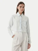 Koszule damskie - Patrizia Pepe Koszula 2C1665/D9A0-CB20 Niebieski jasny Regular Fit - miniaturka - grafika 1