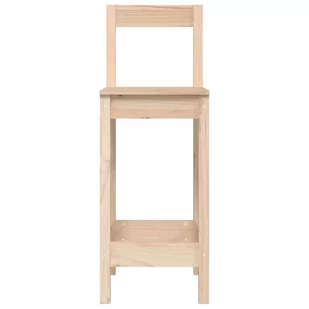 Lumarko Stołki barowe, 2 szt., 40x41,5x112 cm, lite drewno sosnowe - Taborety i hokery - miniaturka - grafika 5