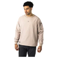 Bluzy męskie - Bluza męska Bauer Filled Crewneck LT Taupe XL - miniaturka - grafika 1