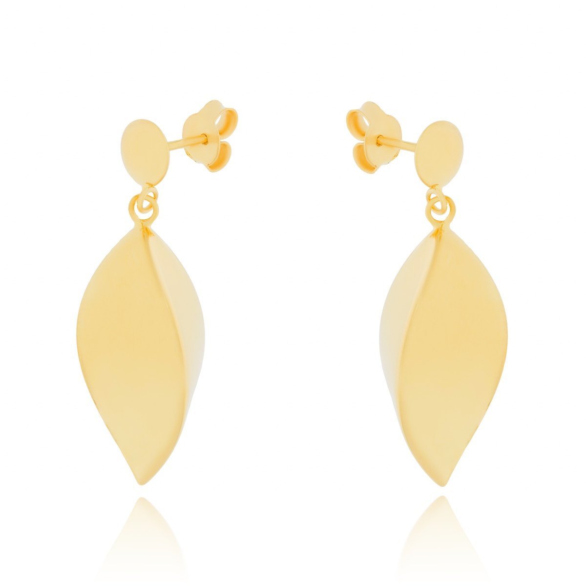 Srebrne pozłacane kolczyki sztyfty pr. 925