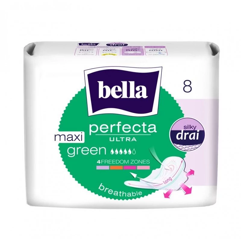 Bella Perfecta Podpaski Ultra Maxi Green 8 sztuk