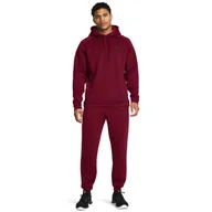Spodnie sportowe męskie - Męskie spodnie treningowe Under Armour UA Armour Fleece Pro Jogger - czerwone - UNDER ARMOUR - miniaturka - grafika 1