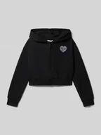 Swetry dla dziewczynek - Bluza rozpinana zapinana na zamek błyskawiczny - miniaturka - grafika 1